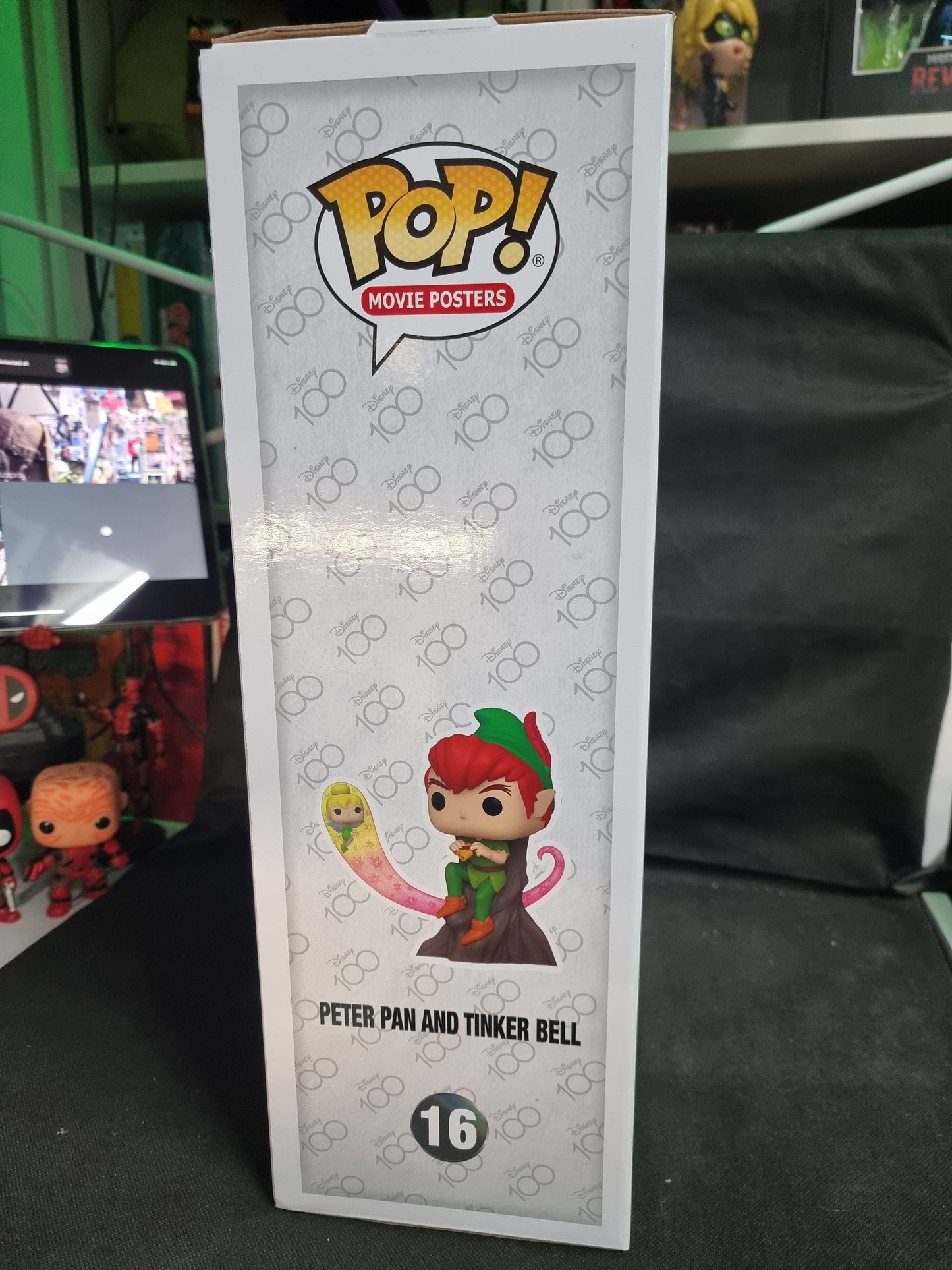 Funko Pop Movie Poster Disney 100 Peter Pan and Tinker Bell #16 Captain Comics and Collectables Pty Ltd