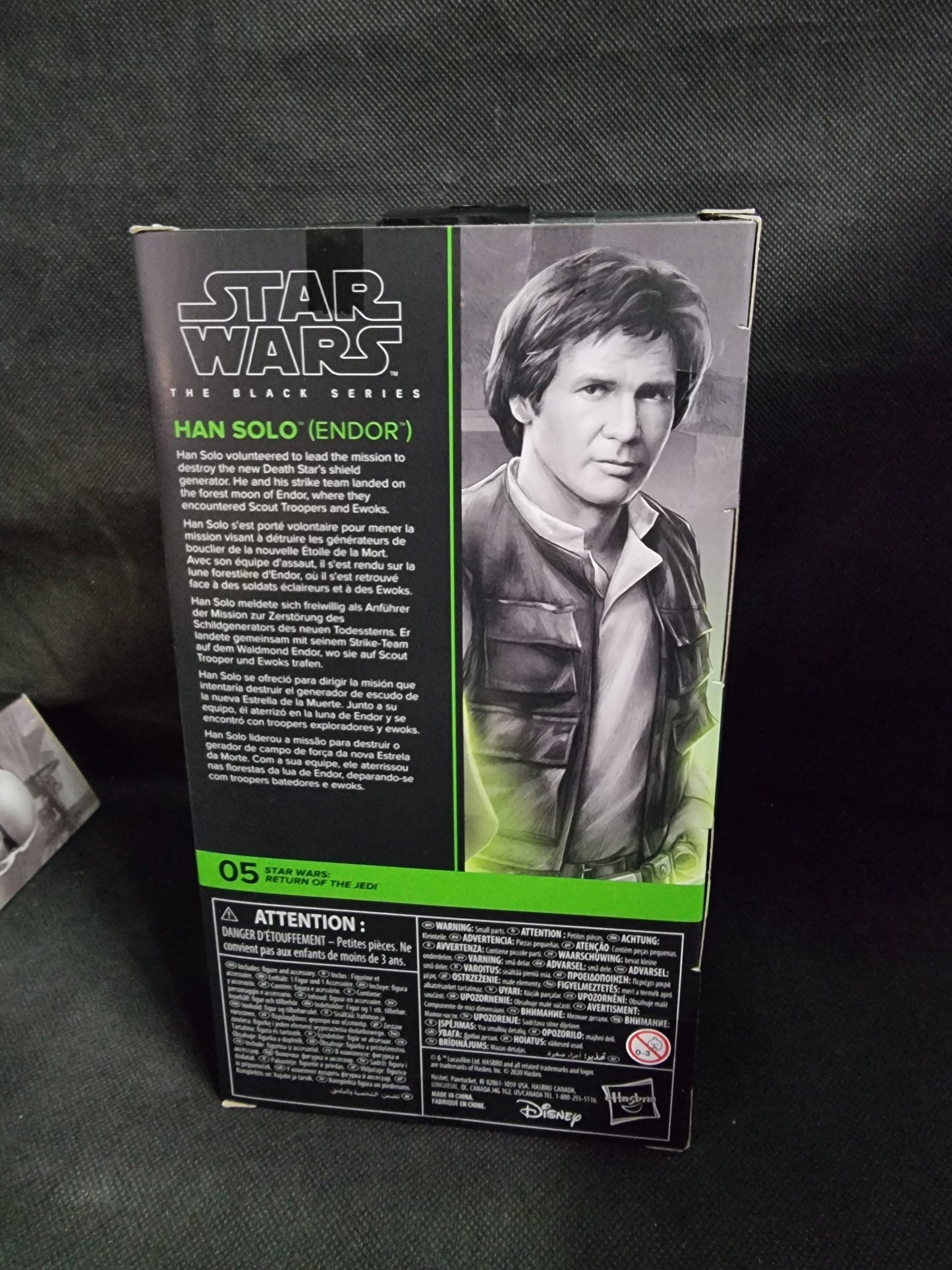 Star Wars The Black Series Han Solo Endor 6 Inch Figure ROTJ Captain Comics and Collectables Pty Ltd
