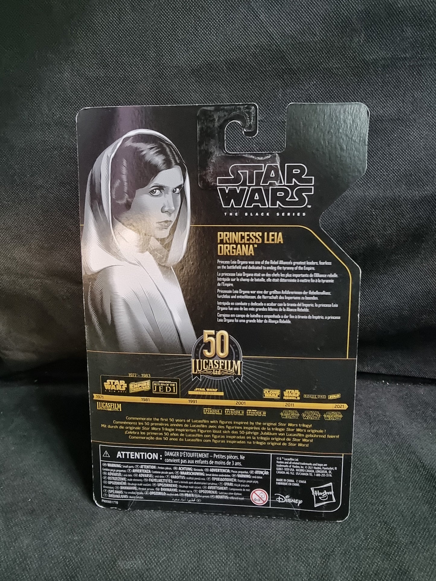 Star Wars The Black Series Princess Leia Organa Lucasfilm 50th Archive Action Figure Captain Comics and Collectables Pty Ltd