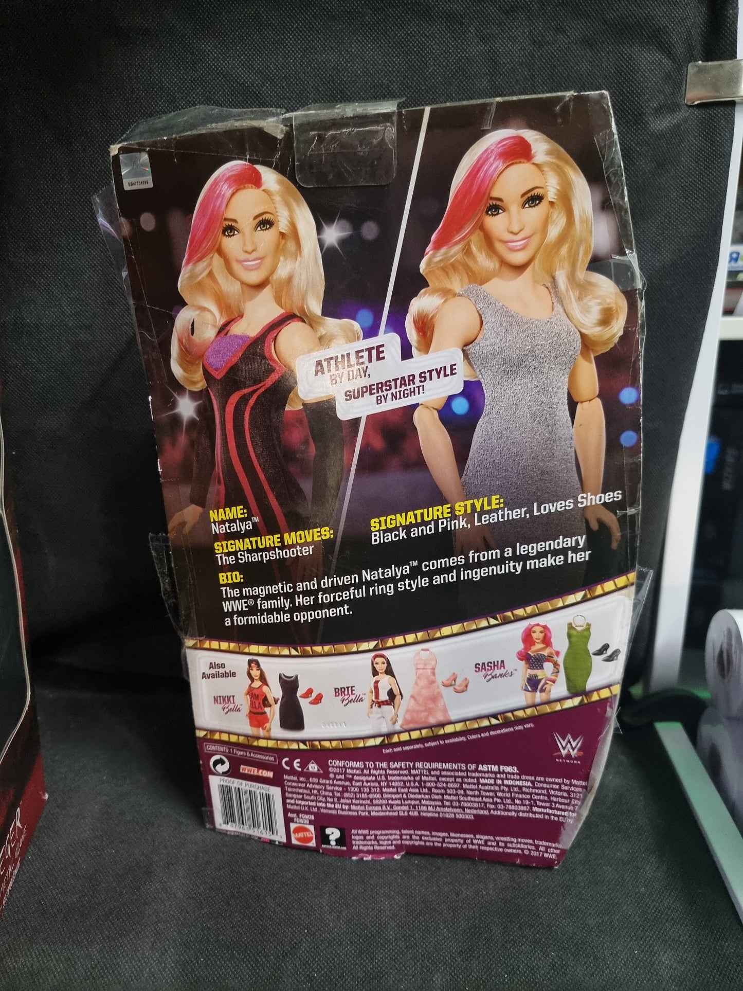 WWE Superstars NATALYA 12" Diva Fashion Barbie Wrestling Doll (Damaged Box) Captain Comics and Collectables Pty Ltd