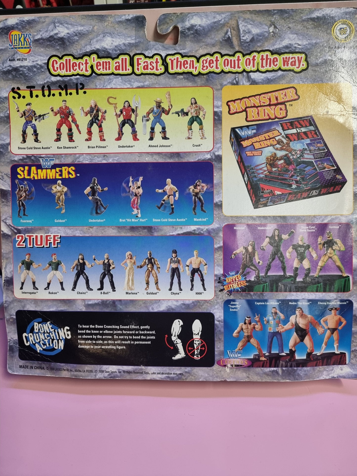 WWF 2 Tuff Series 1 Goldust And Marleena Bone Crunching Action Jakks Captain Comics and Collectables Pty Ltd