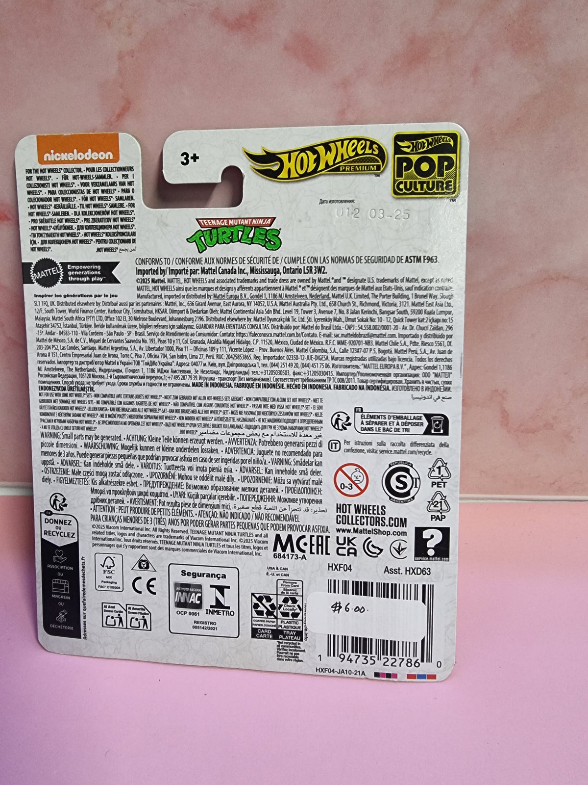 Hot Wheels Premium Pop Culture Teenage Ninja Mutant Turtles Wagon Diecast Captain Comics and Collectables Pty Ltd