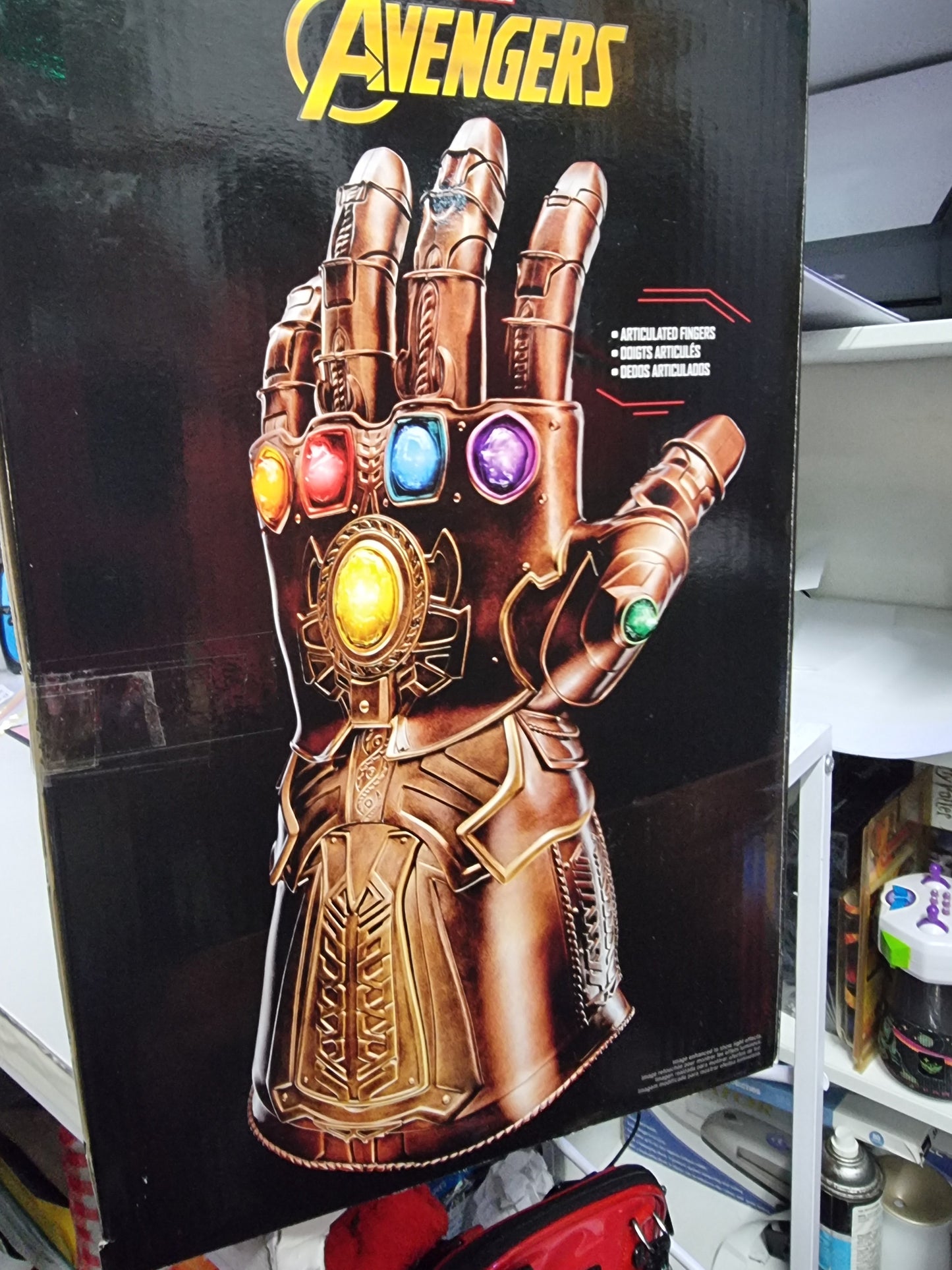 Marvel Legends Series Infinity Thanos Gauntlet Articulated Electronic Fist Captain Comics and Collectables Pty Ltd