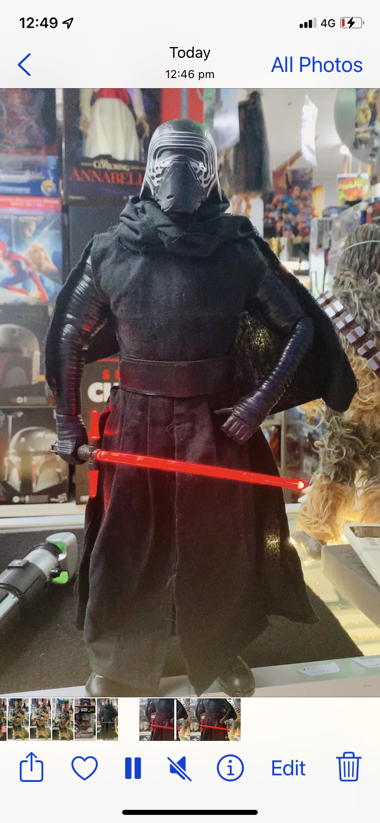 Star Wars Kylo Ren animatronic figure used no box