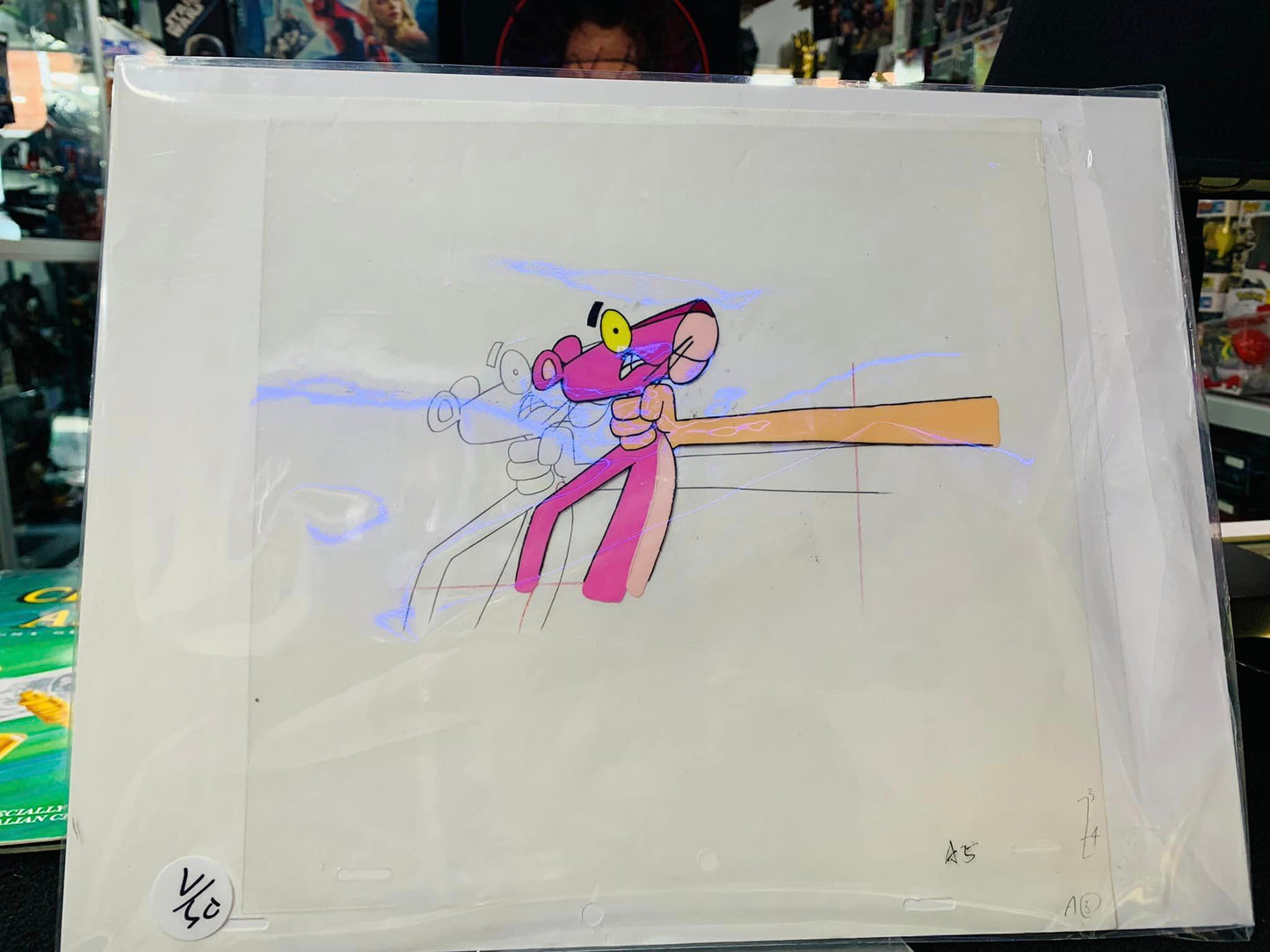 Pink Panther Cartoon Film Cell