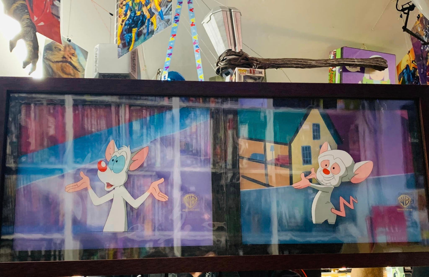 Framed Pinky and The Brain Cartoon Film Cell