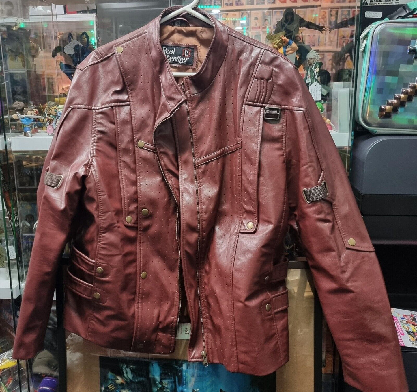 Guardians Of The Galaxy,Peter Quill,Star Lord,Chris Pratt ,leather Jacket