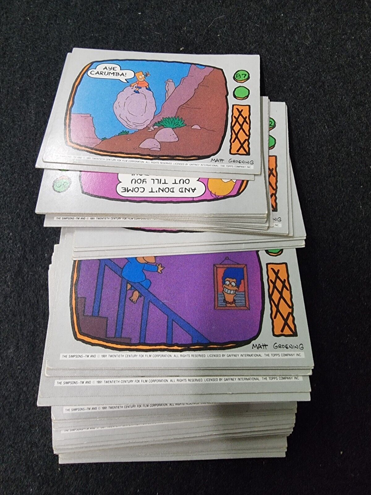 1990. THE SIMPSONS: Mixed Card Lot