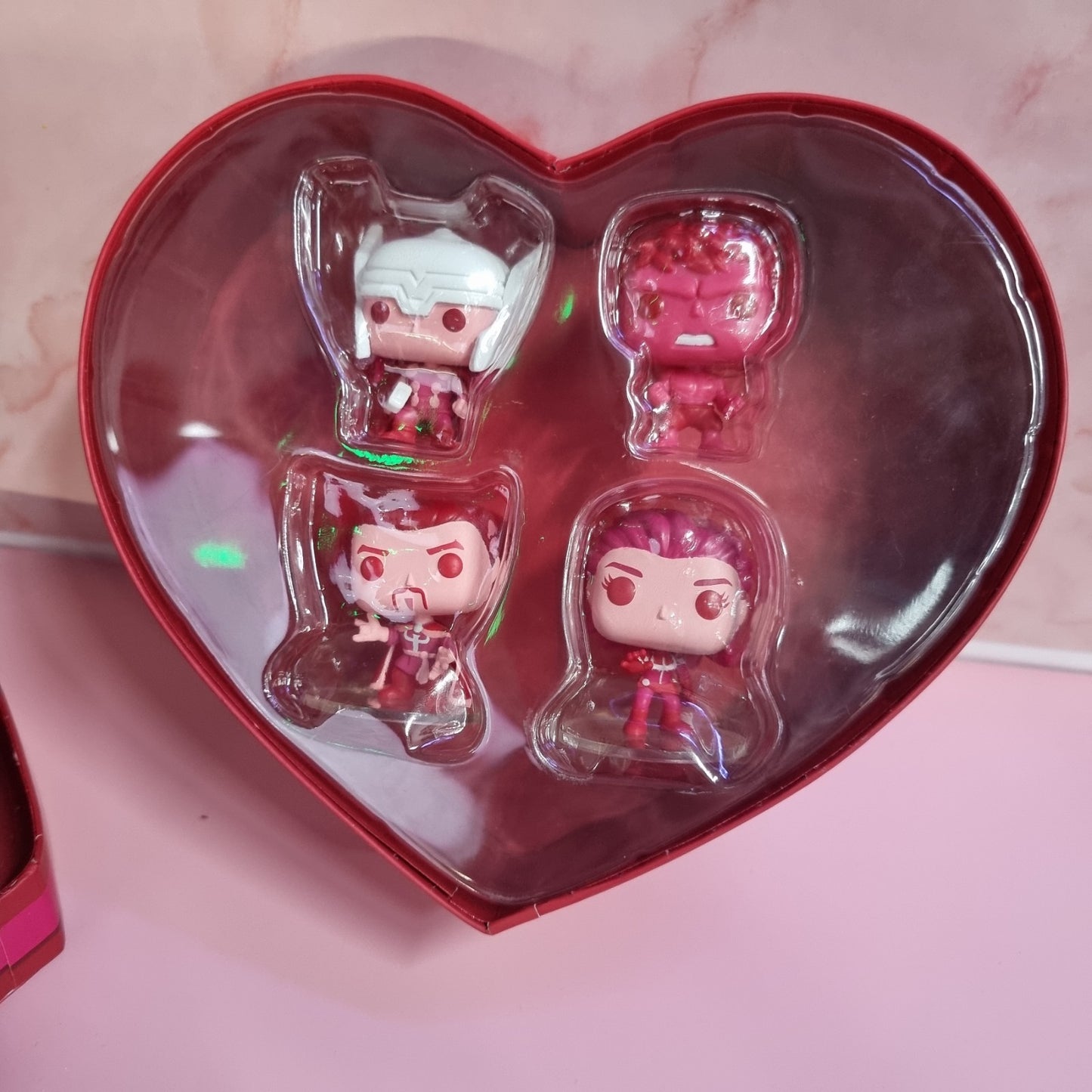 2024 FUNKO Pocket Pop~Valentines Day MARVEL 4-Pk Walmart Exclusive