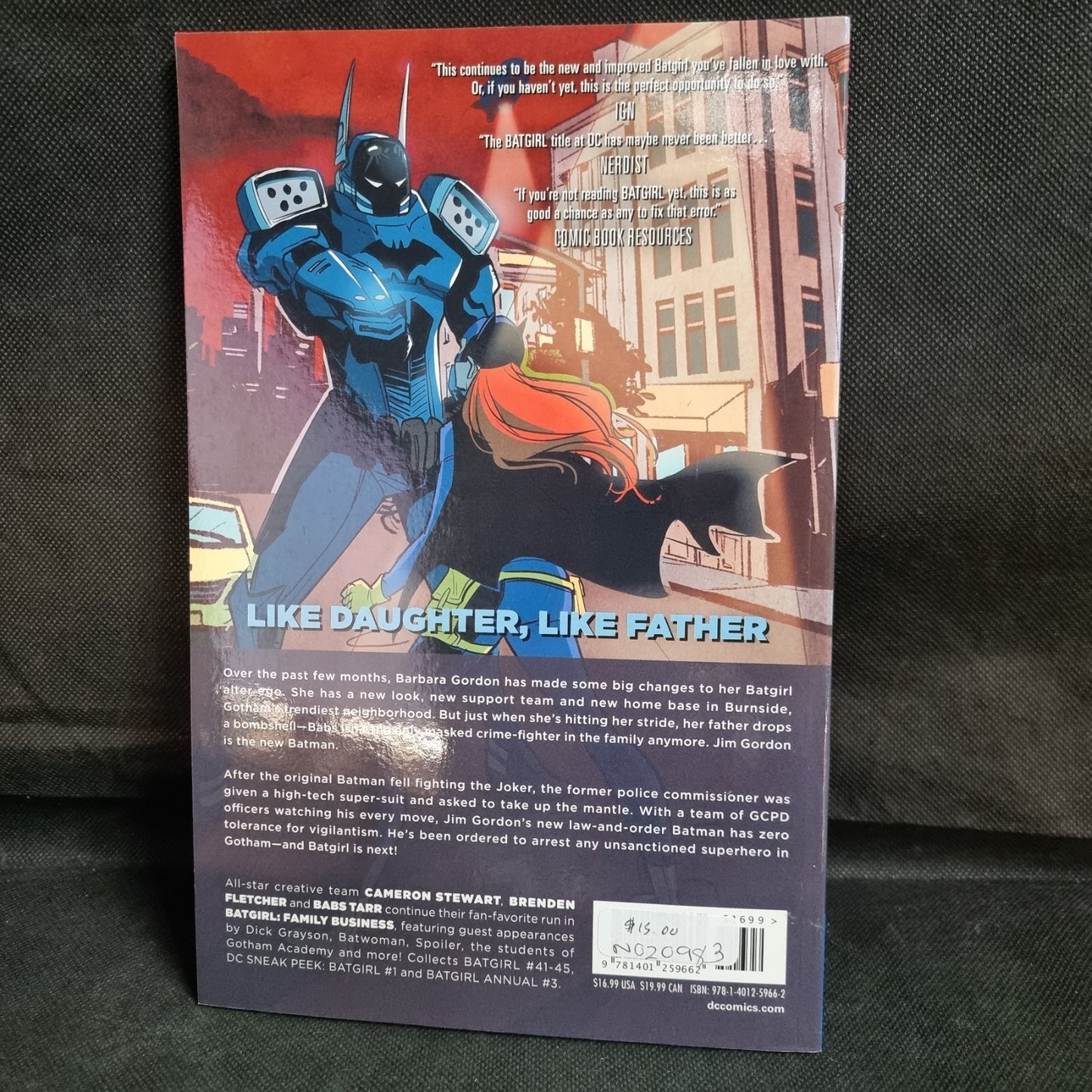 Batgirl Volume 2 Family Business DC Comics TPB Paperback Stewart Fletcher Tarr