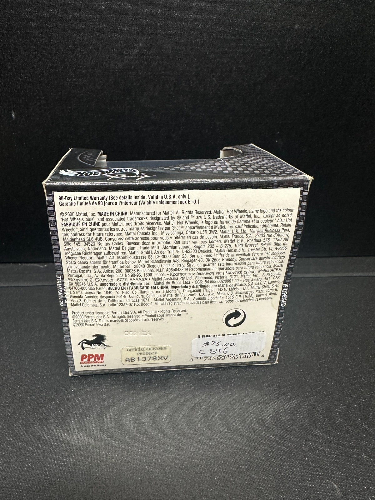 Hot Wheels Racing Ferrari Michael Schumacher Helmet 2000