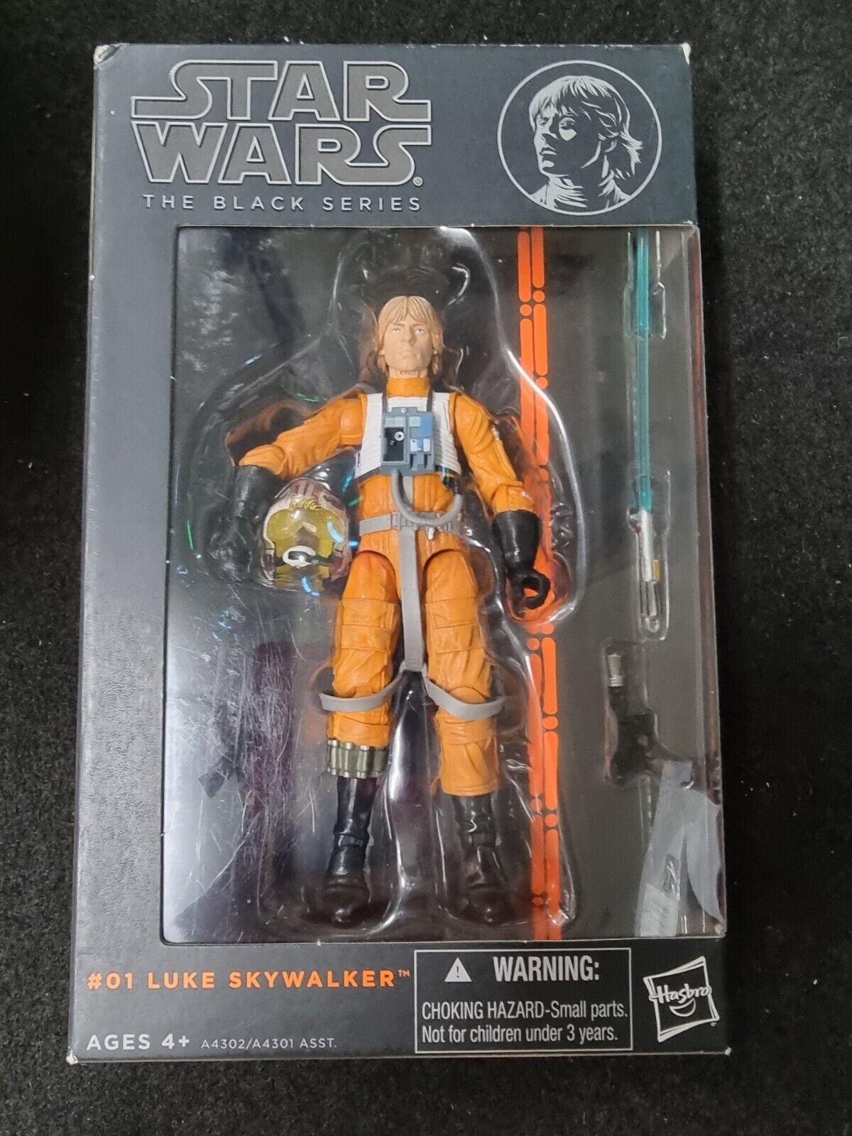 STAR WARS THE BLACK SERIES #1 LUKE SKYWALKER X-WING 6" ACTION FIGURE 2013 HASBRO