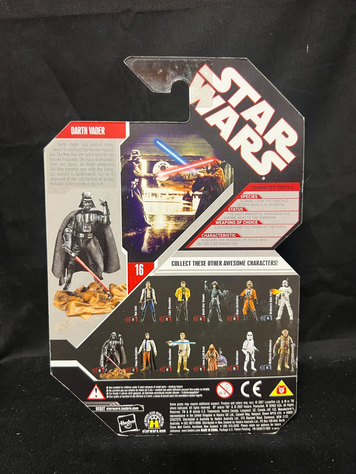 2007 Hasbro Star Wars A New Hope Darth Vader With Exclusive Collector Coin