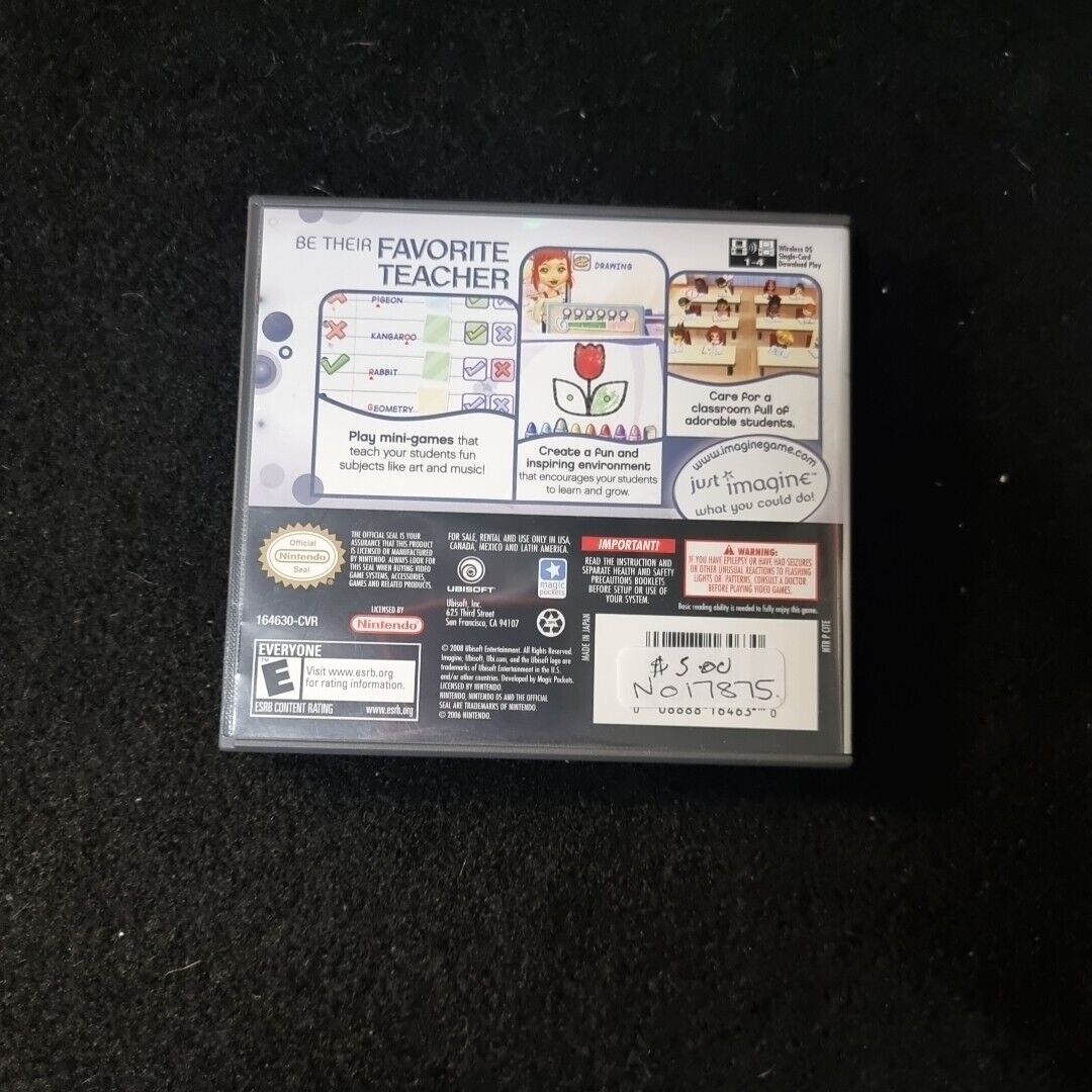 Imagine: Teacher Nintendo DS Teaching everyone game job DSI XL lite role play