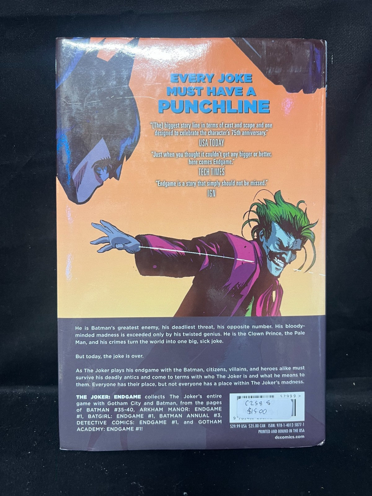 THE JOKER ENDGAME DC COMICS - GRAPHIC NOVEL, HARDCOVER, 2015, GC