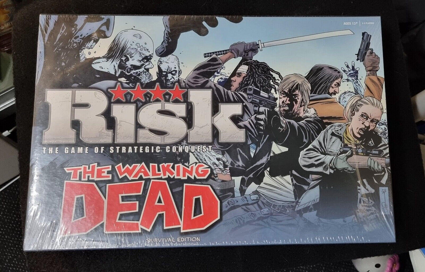 The Walking Dead Risk Survival Edition Zombie Conquest Board Game Hasbro. Sealed