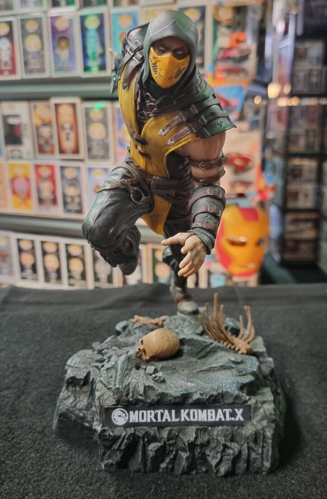 Mortal Kombat X Kollectors Edition Gold Scorpion Statue