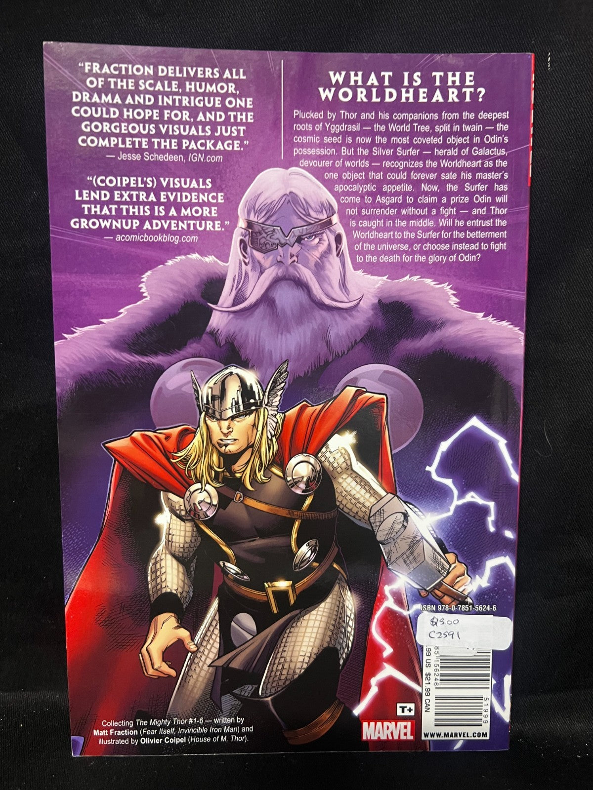 MARVEL THE MIGHTY THOR 1 FRACTION COIPEL TPB AVENGERS GALACTUS SILVER SURFER NEW