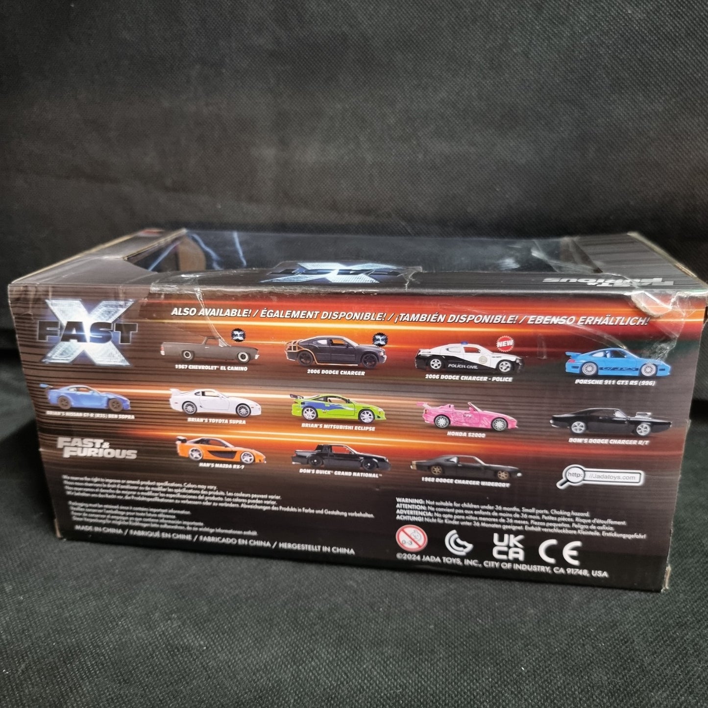 1970 CHEVROLET CHEVELLE SS GRAY "FAST & FURIOUS" 1/24 DIECAST CAR (Damaged Box