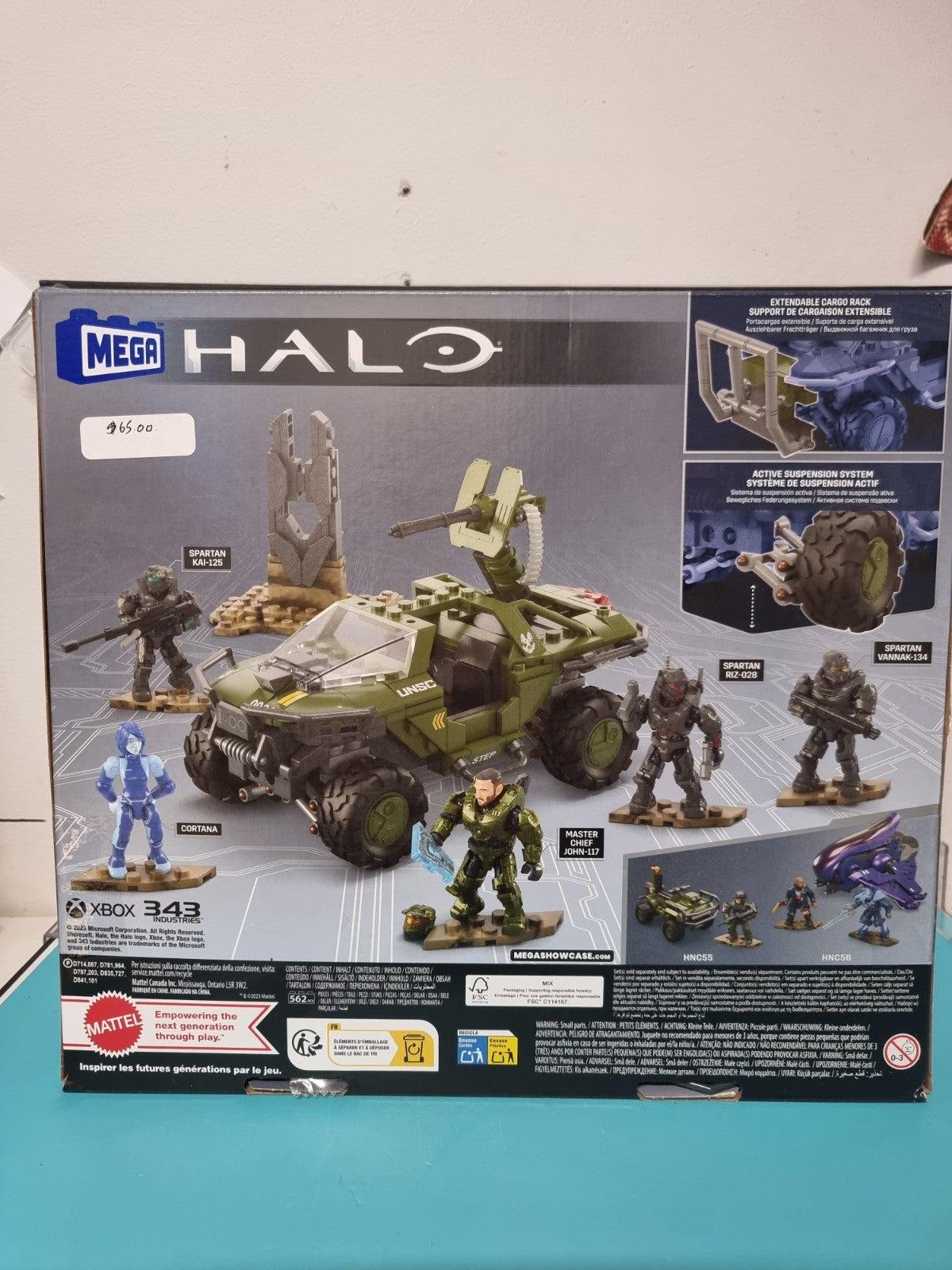 Mega Halo FLEETCOM Warthog ATV Vehicle 5 Micro Action Figures 462pcs HNC57