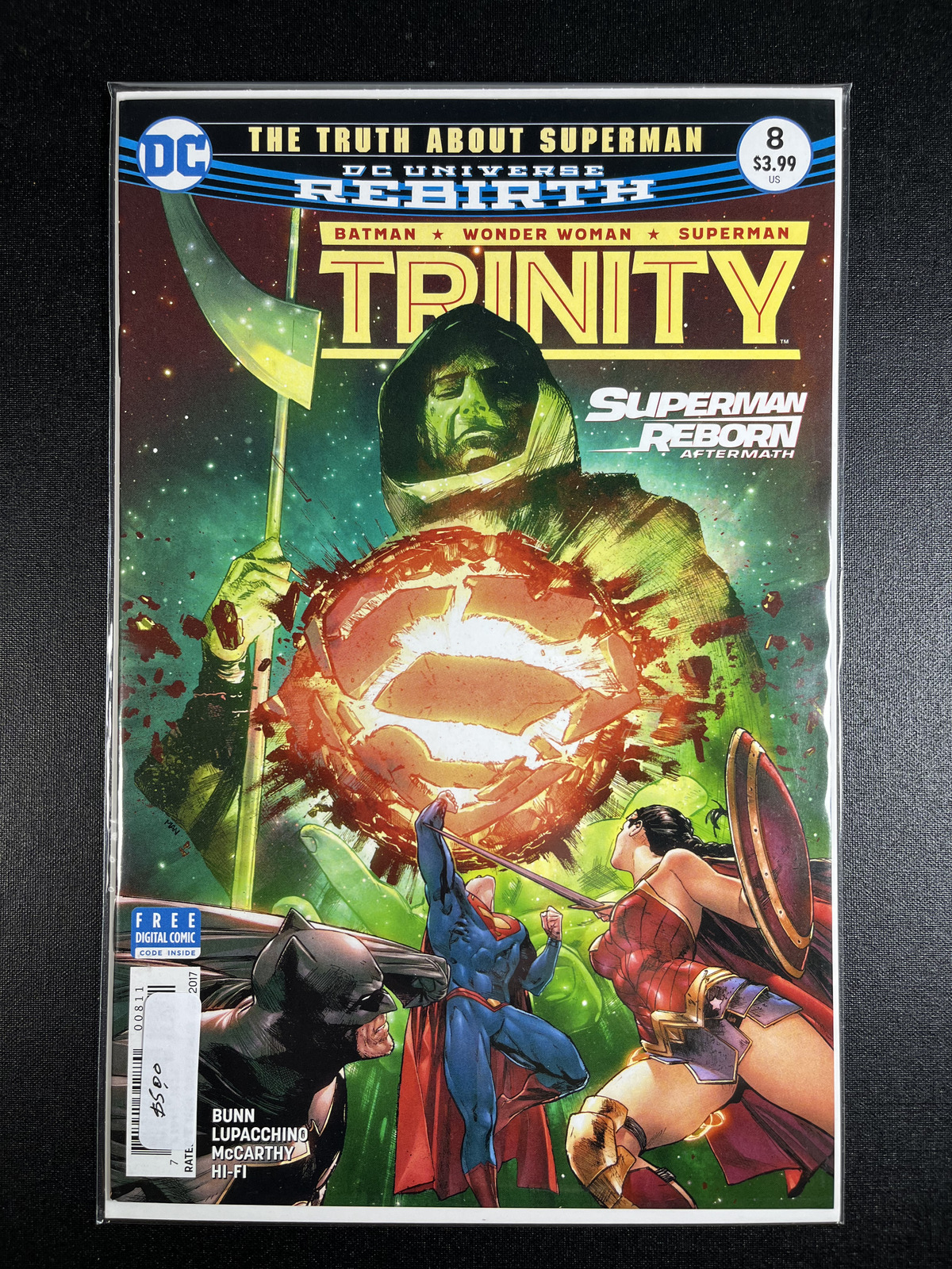 Trinity #8 Superman Reborn DC Universe Rebirth DC Comics 2017