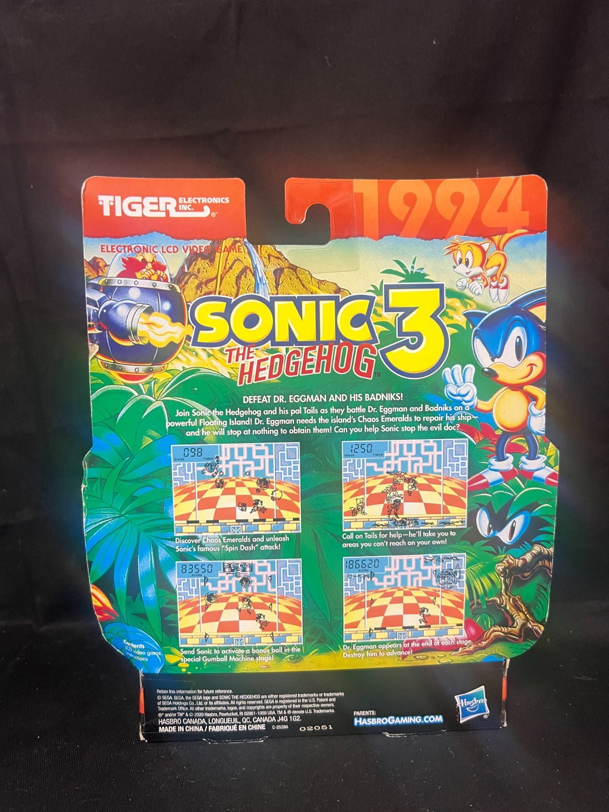 Hasbro Gaming Tiger Electronics 'Sonic The Hedgehog 3' Electronic LCD Video Game