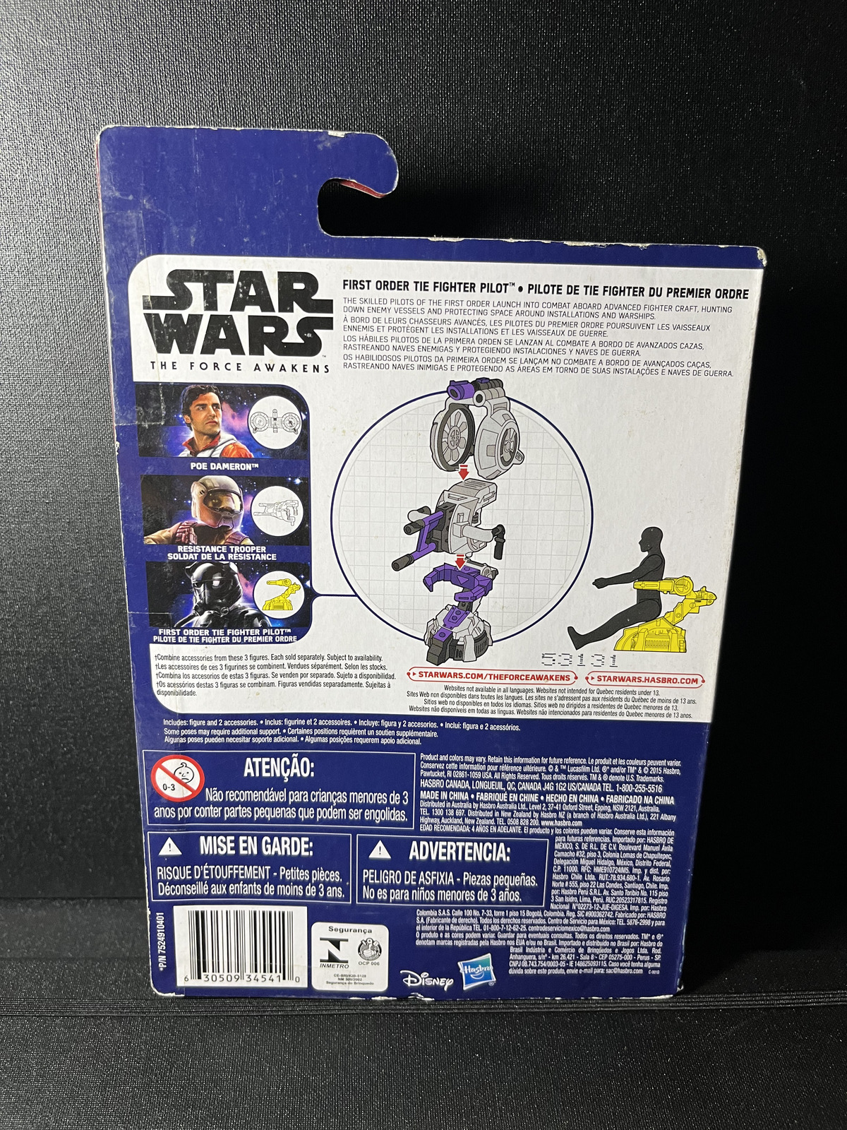 First Order Tie Fighter Star Wars The Force Awakens 3.75 Action Figure