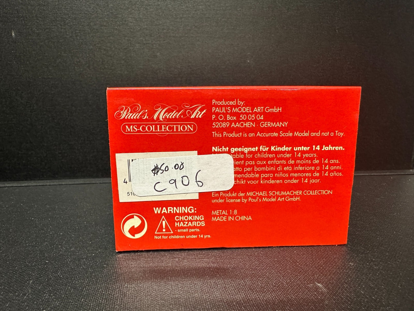 Pauls Model Art Helmet Collection Michael Schumacher 1993