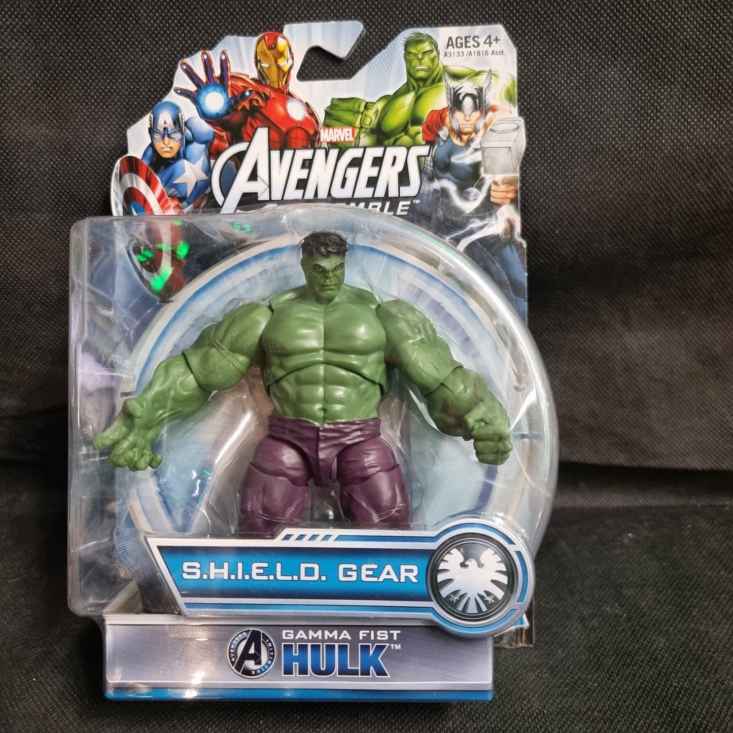 Marvel AVENGERS Assemble HULK figure box Hasbro