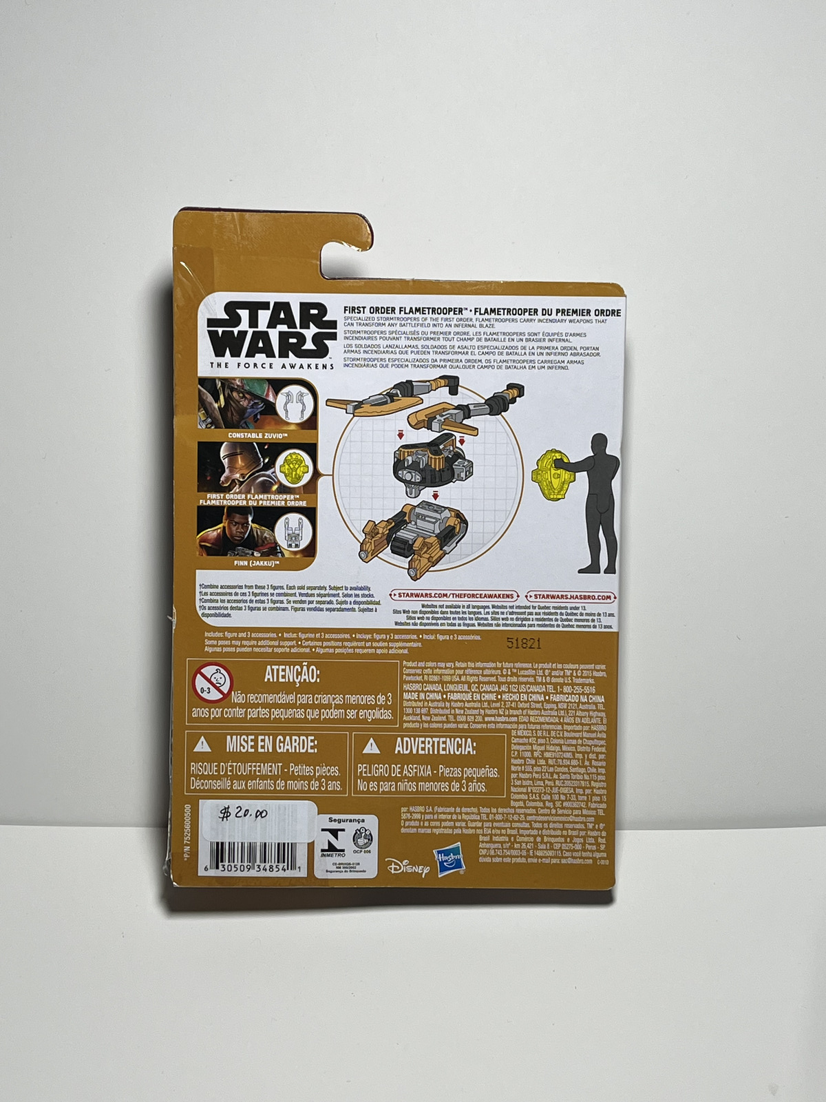 Flametrooper First Order Star Wars The Force Awakens 3.75 Action Figure