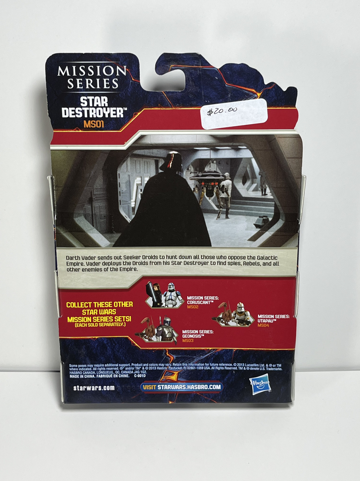 Darth Vader and Seeker Droid Star Wars Mission Series Star Destroyer 3.75