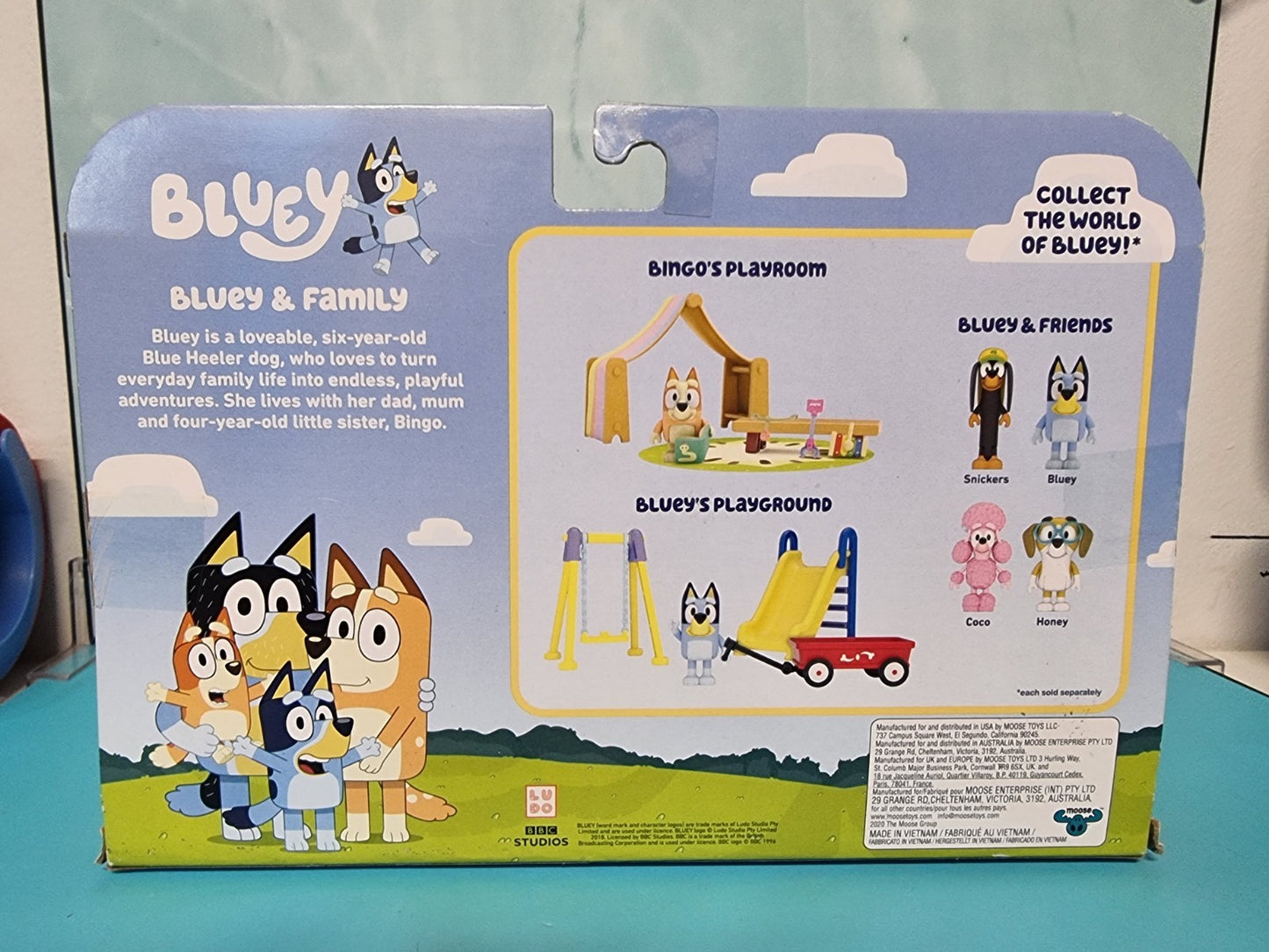 Bluey Family Figurines 4 Pack From Moose Toys