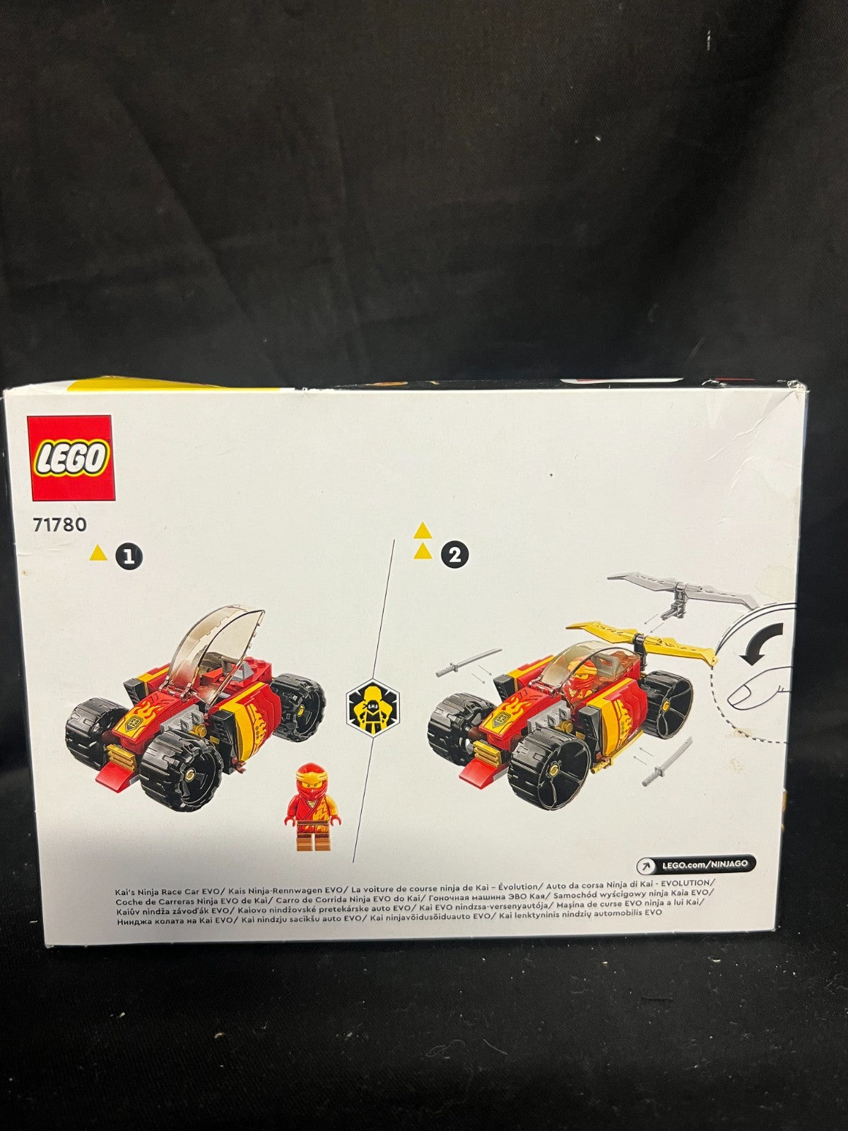 LEGO 71780 NINJAGO Kai’s Ninja Race Car EVO 2in1 Racing Car Toy to Off-Road Vehi