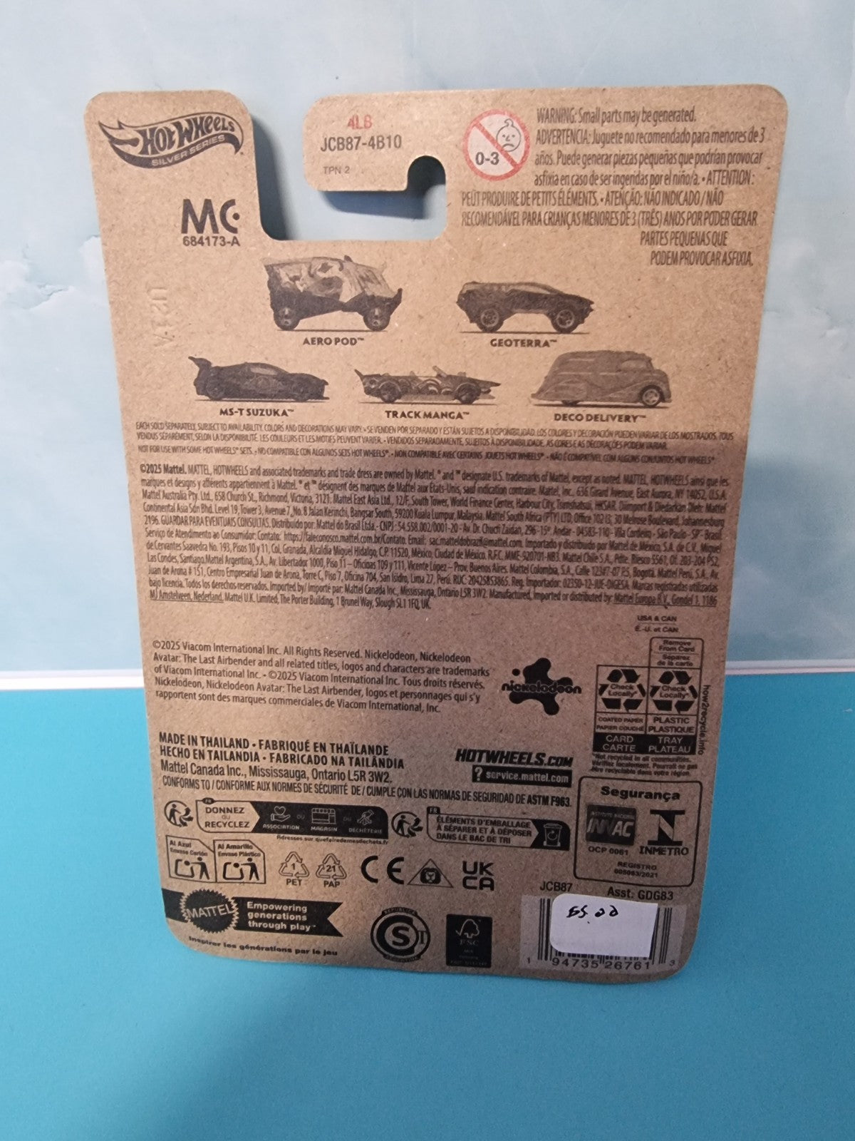 Mattel Hot Wheels 2025 Sliver Series Avatar The Last Airbender #2 Geoterra GDG83