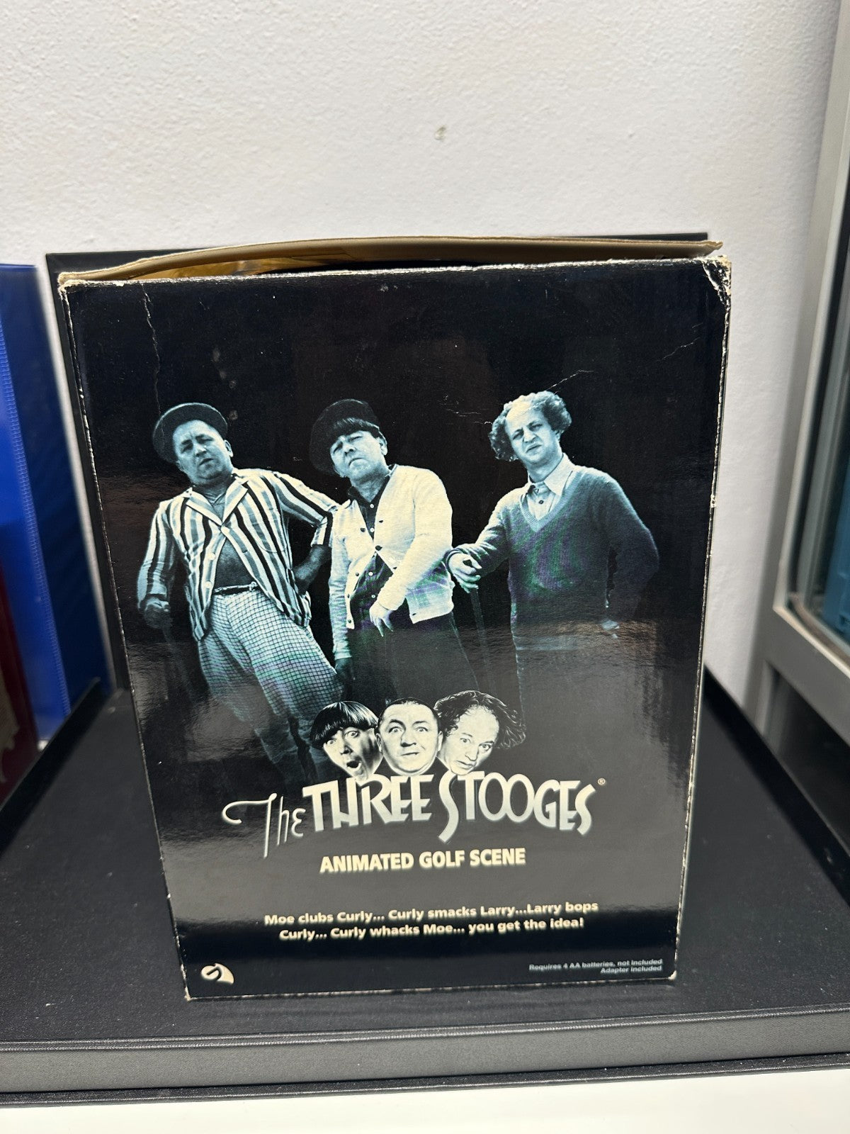 VINTAGE Gemmy The Three Stooges Animated Golf Scene Collectible Figures