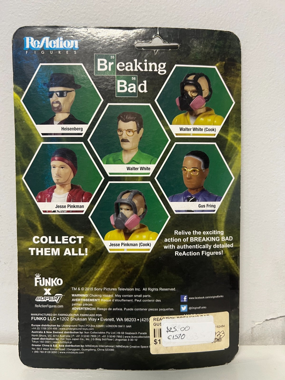 Funko Super 7 ReAction Breaking Bad Gus Fring 3.75” Action Figure