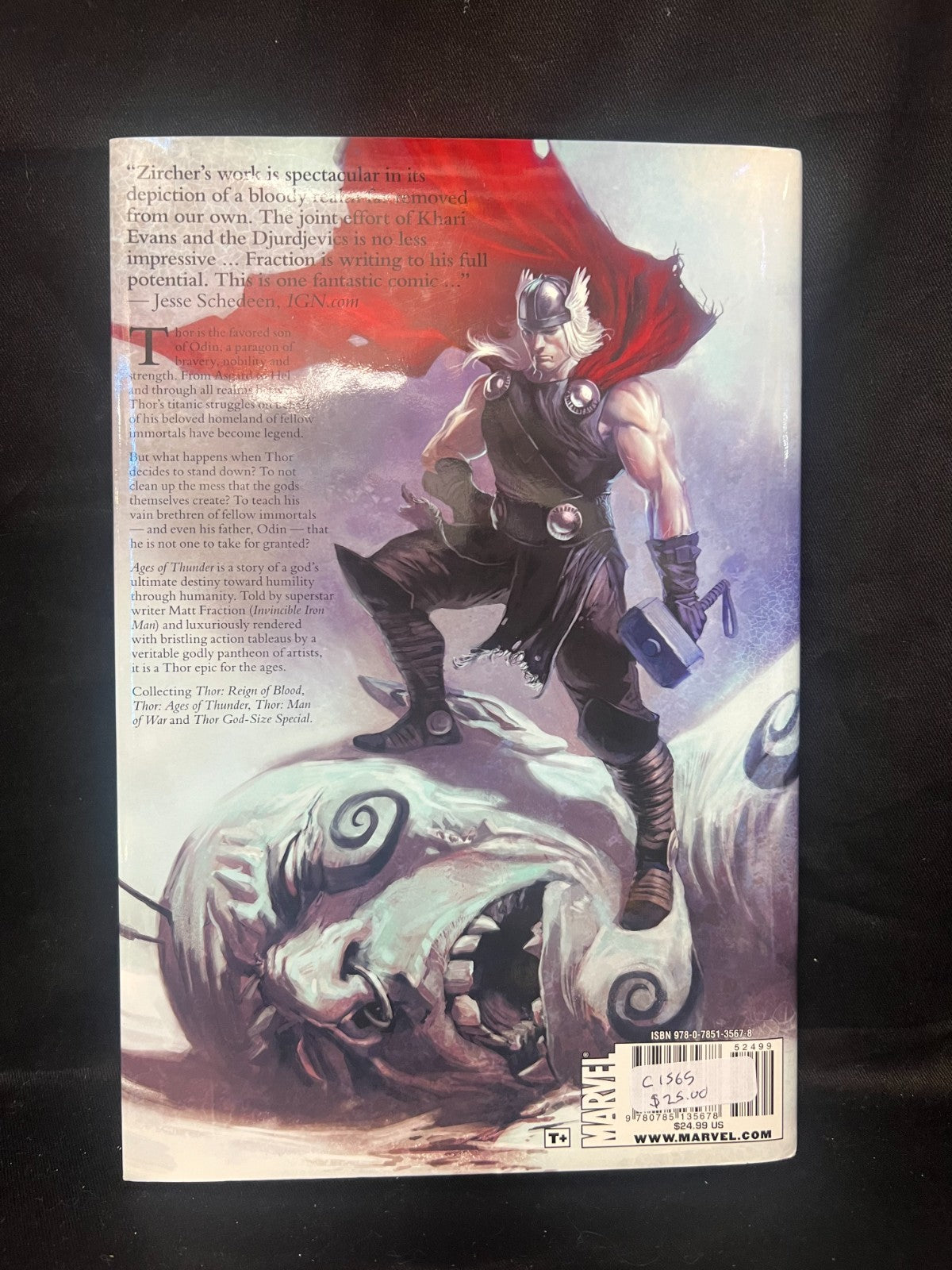 Thor Ages of Thunder Hardcover GN Matt Fraction Djurdjevic Loki OOP HTF New NM