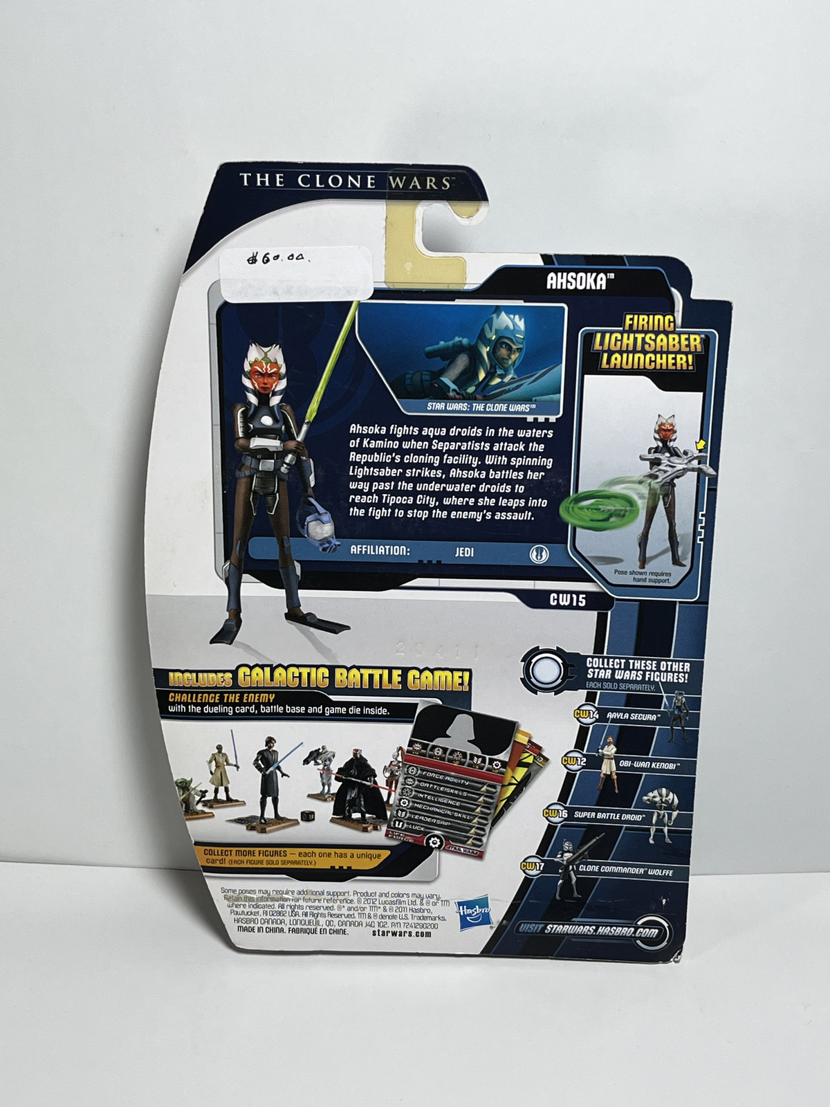 Ahsoka Scuba Gear CW15 Star Wars The Clone Wars 3.75 Action Figure