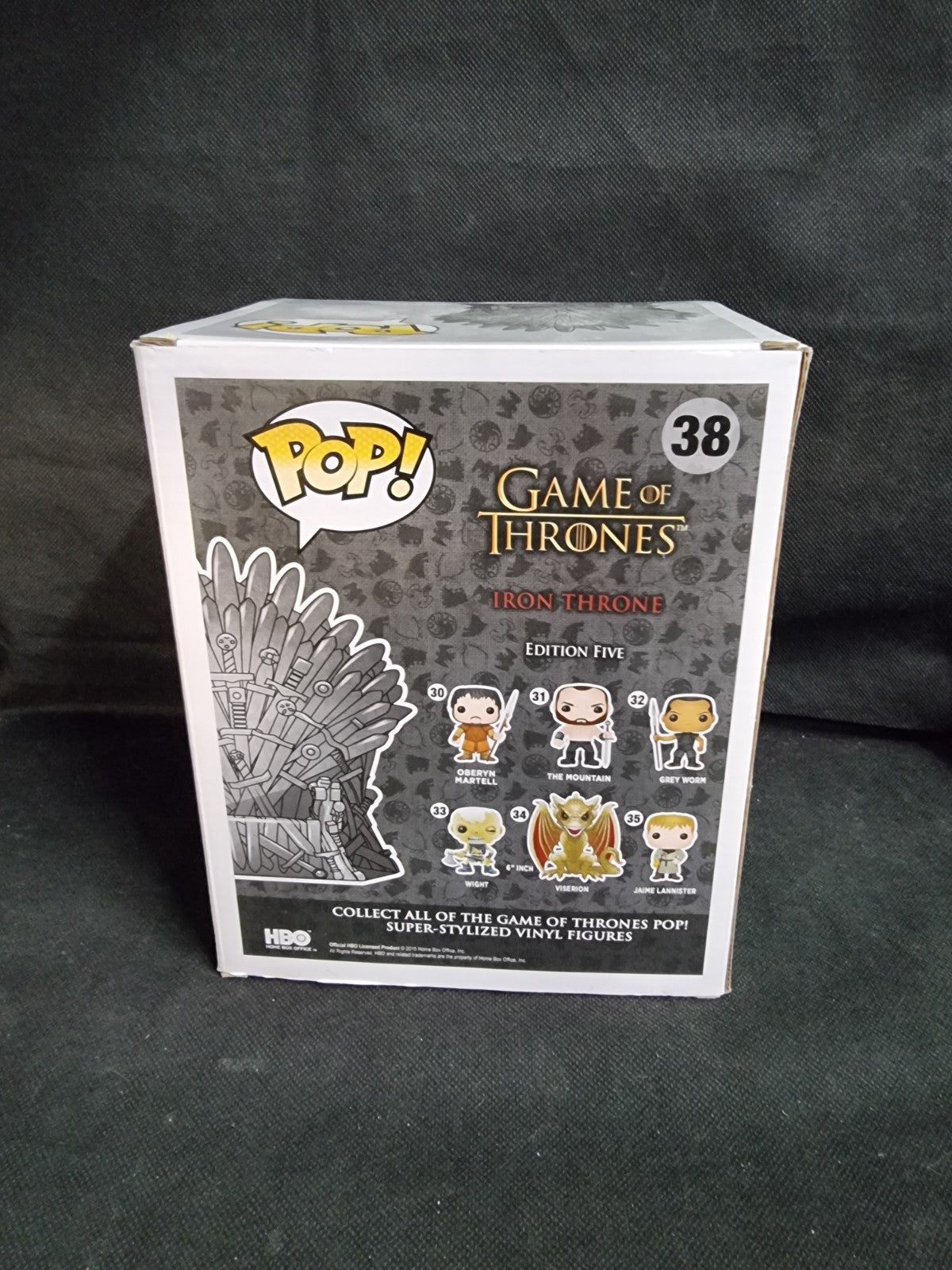 Funko Pop Game of Thrones / Iron Throne New York Comic Con #38 Limited Edition