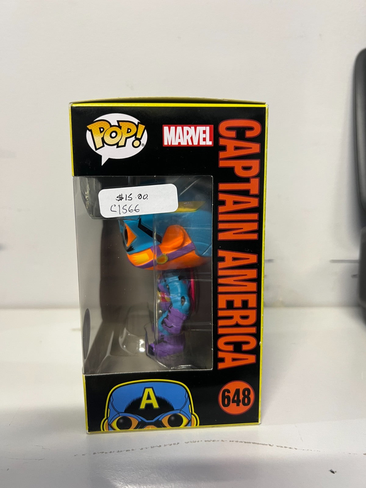 Captain America #648 Marvel Black Light Vinyl Figure Funko Pop Vinyl