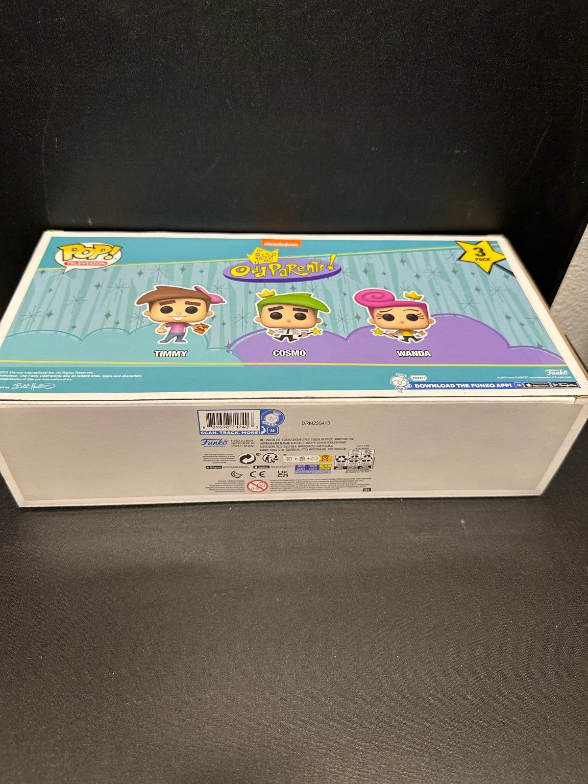 Funko Pop! Fairly Odd Parents Timmy, Cosmo & Wanda 3 Pack 2023 Summer Con Rare