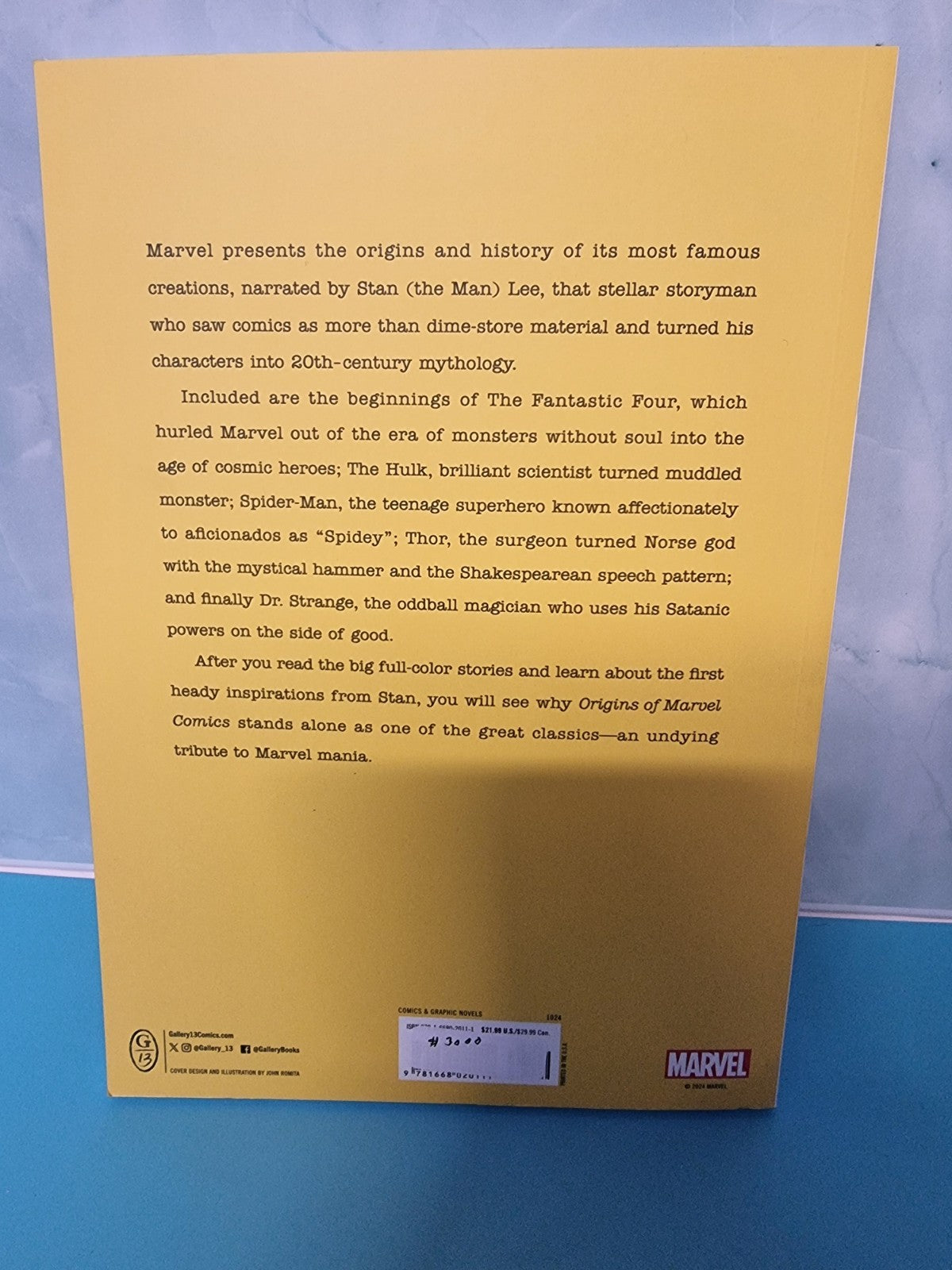 1974 ORIGINS OF MARVEL COMICS by Stan Lee