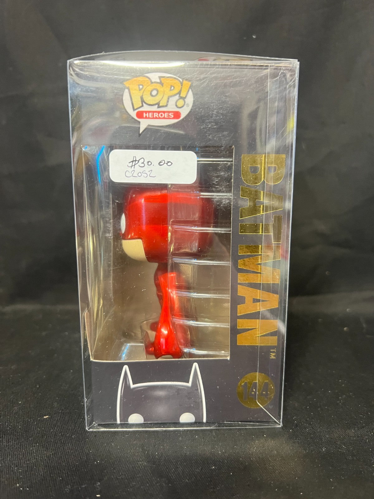 Brand New Funko Batman (Red Metallic) 144 DC Pop Figure