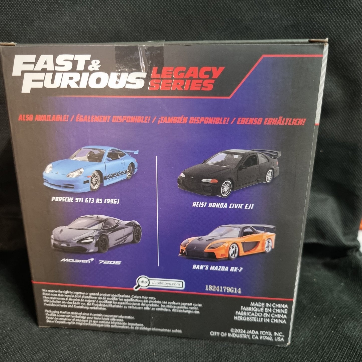Jada Fast & Furious Legacy Series NEW Release Porsche 911 GT3 RS & McLaren 720s