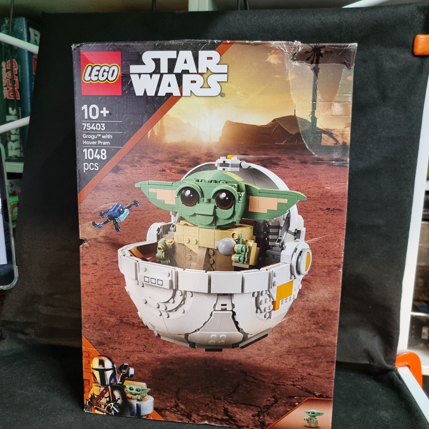 Grogu with Hover Pram 75403 Star Wars Lego set Legos Damaged Box