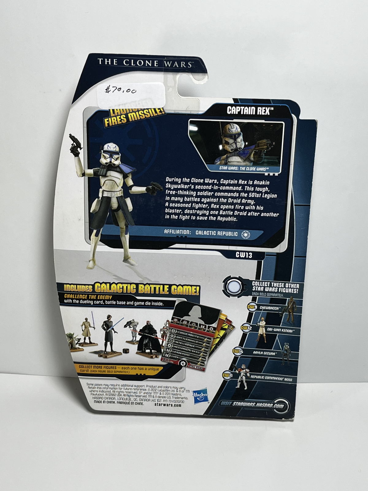 Captain Rex CW13 Star Wars The Clone Wars 3.75 Action Figure