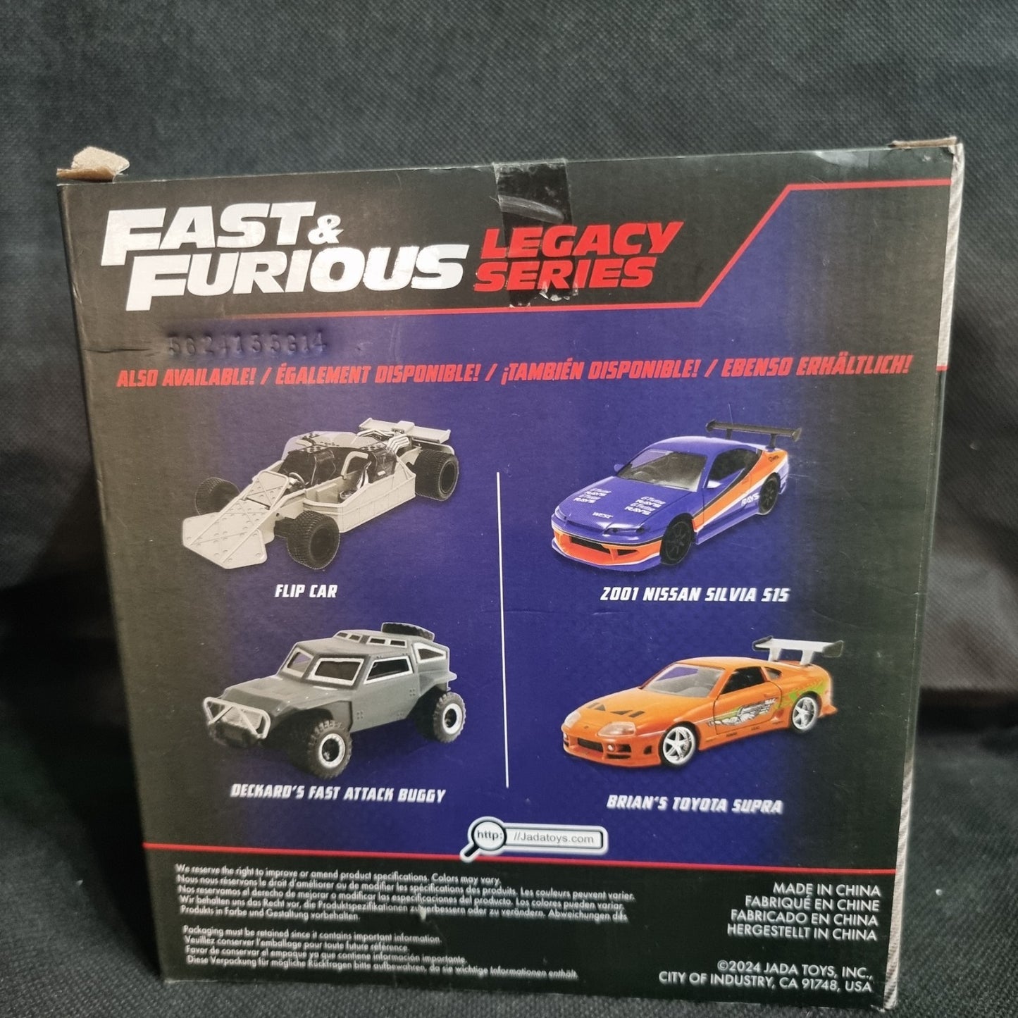 (JADA) 2023 Fast & Furious Legacy Series 2 Car Set Nissan Silvia/ Brian's Supra