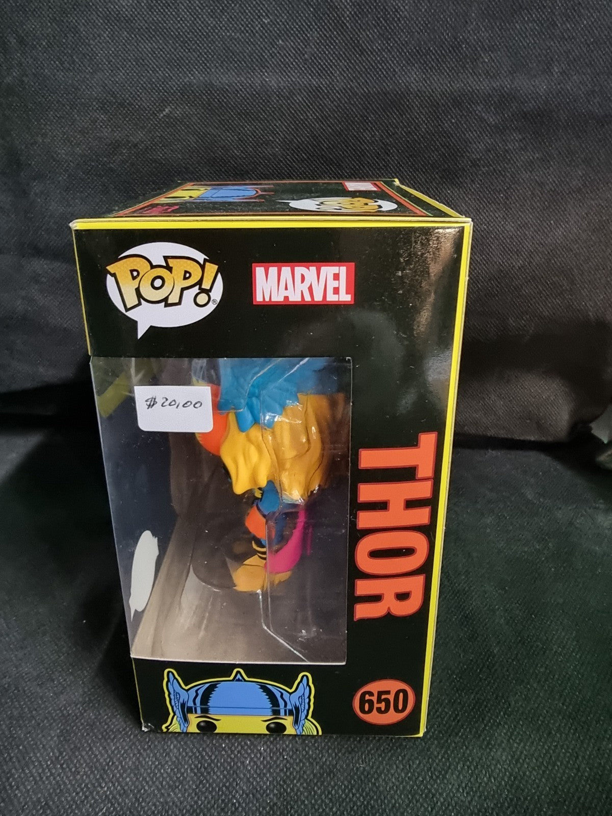 Funko Pop Marvel Comics Thor Black Light #650 Special Edition