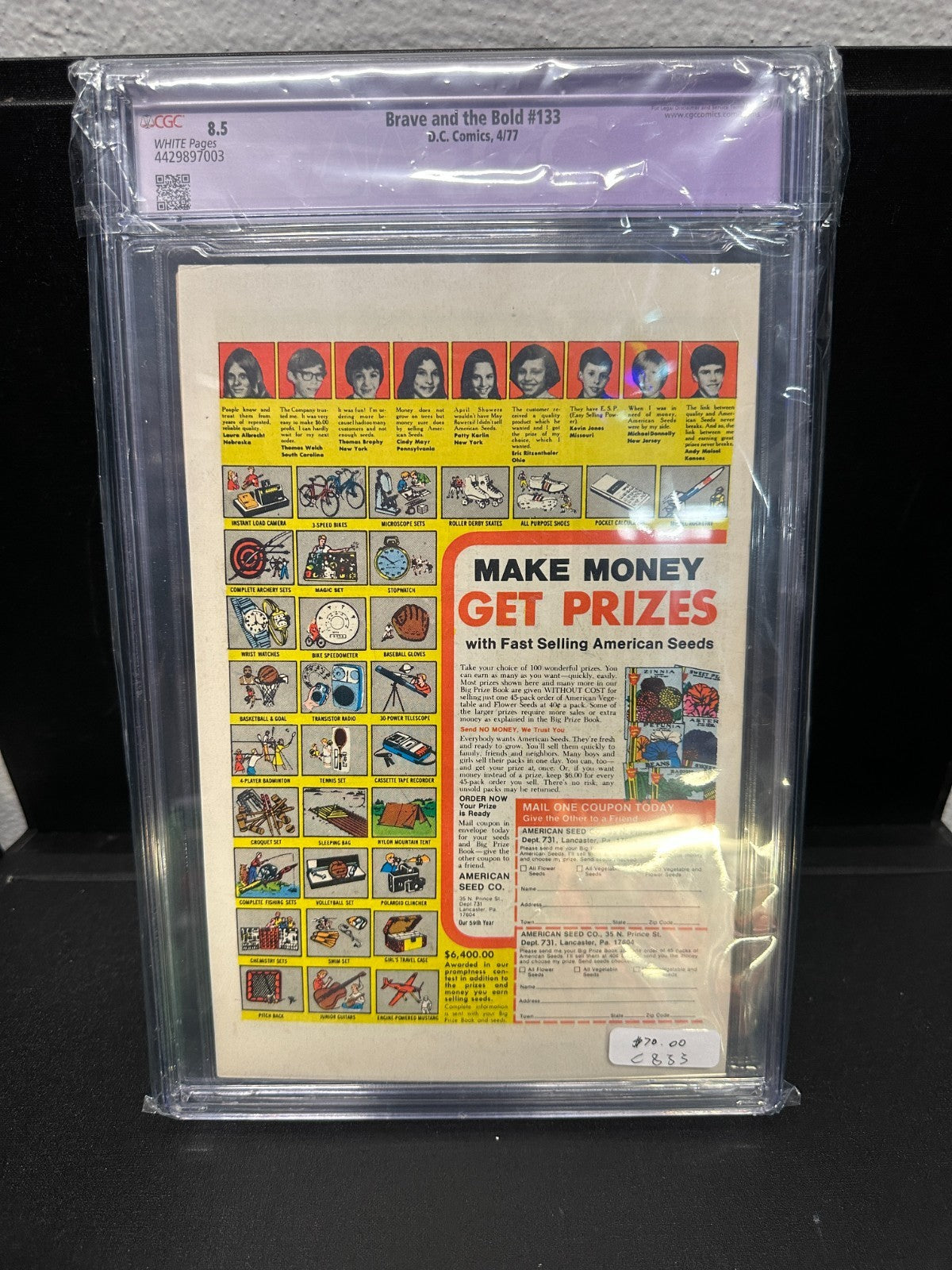 CGC Graded Batman Brave And The Bold #133 1977 8.5 VERY FINE