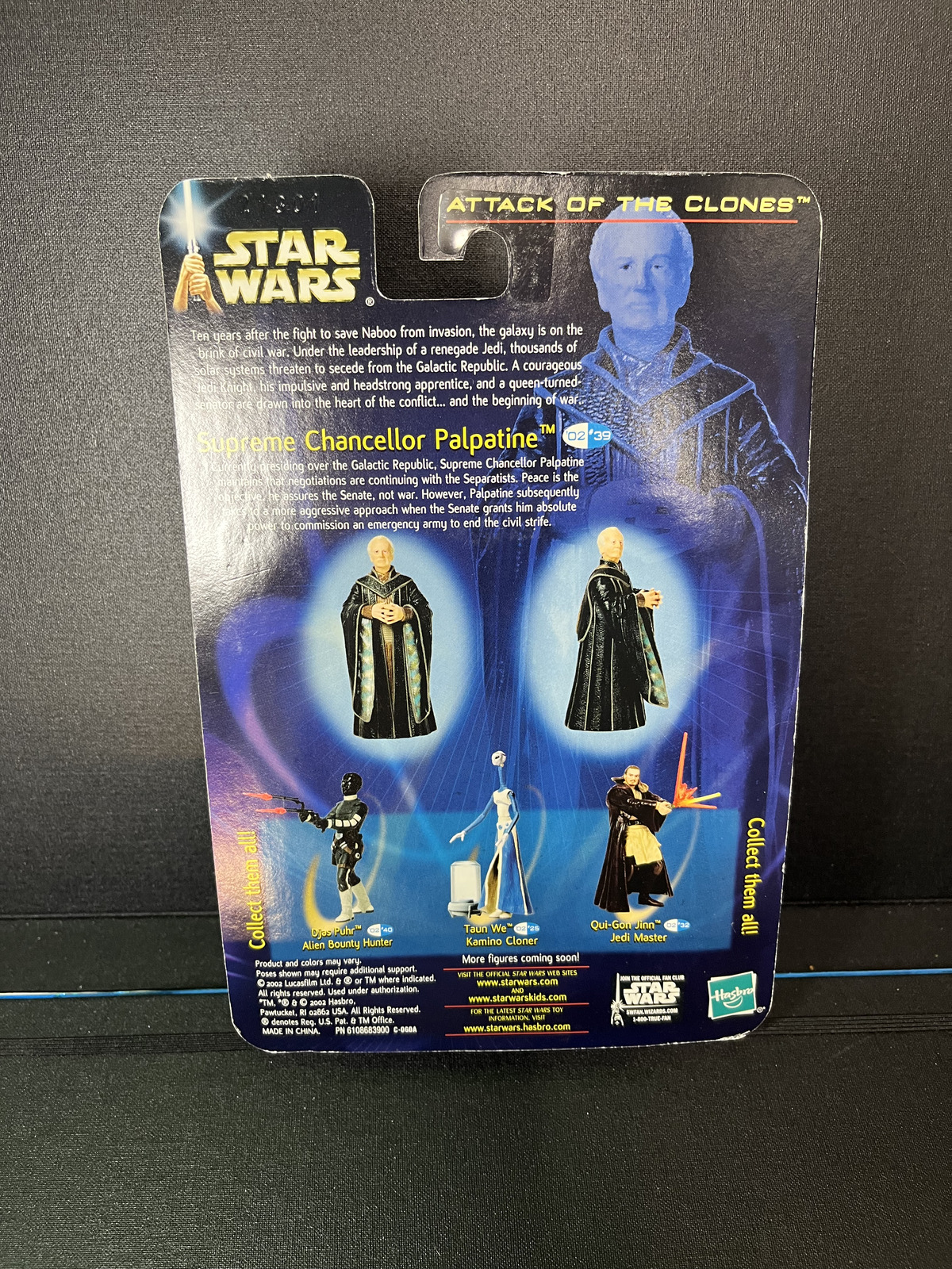 Supreme Chancellor Palpatine Star Wars Attack of the Clones 3.75 Action Figure
